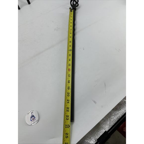 Lot Of 4 Black Wrought Iron Double Twist Basket Pin Top Balusters 44” x 1/2” {C5 - Picture 15 of 16